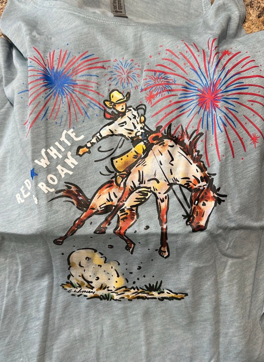 Red White & Roan| Western Graphic Tank