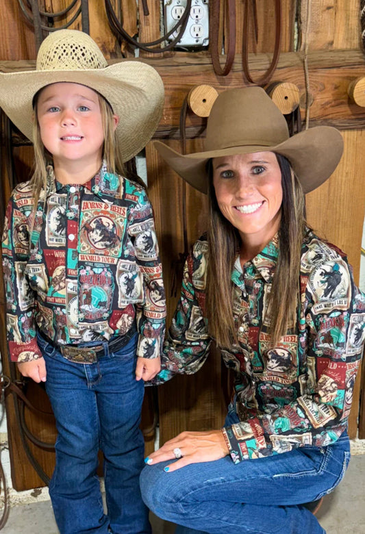 VINTAGE RODEO BUTTON UP