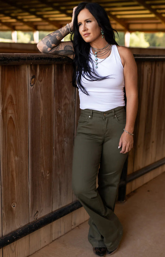 SIGNATURE TROUSER - SAGE