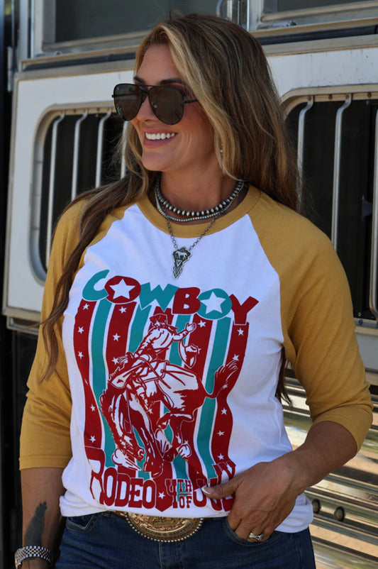 4TH OF JULY RODEO BASEBALL | TEE
