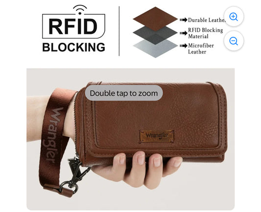 Montana West Wrangler Wallet
Women Minimalist Wristlet.