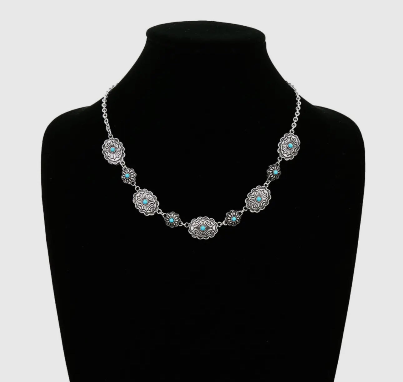 Western Conchos Link Necklace