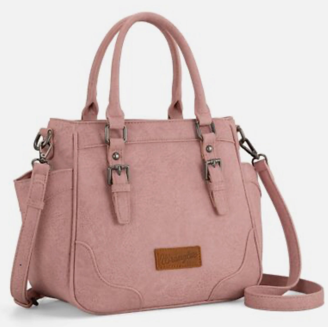 Wrangler Tote Bag for Women Pink Purse for Woman Medium Ladies Crossbody Handbag.