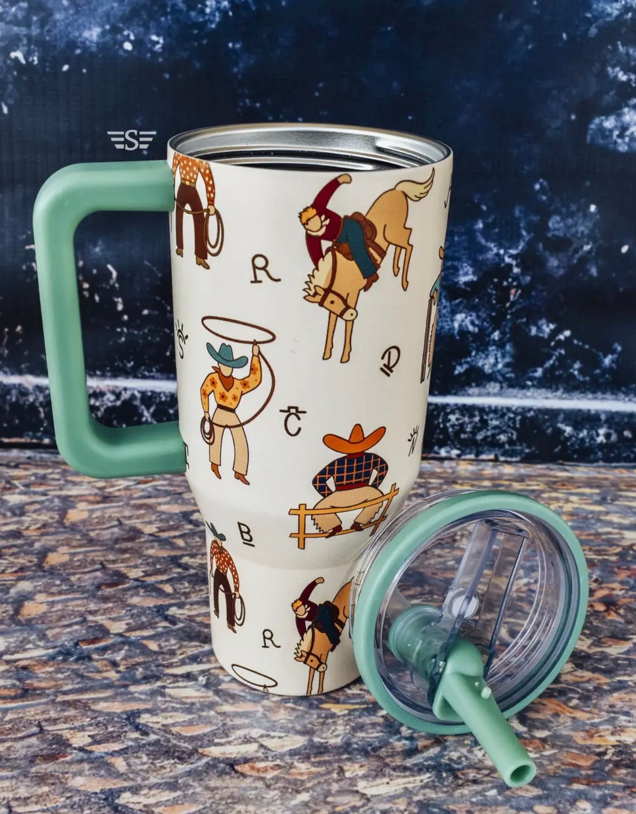 Life of A Cowboy Flip Lid Tumbler 32oz