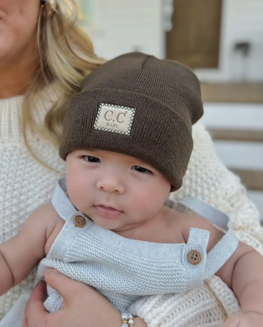 CC baby beanie beige **mid winter SALE** was 10.00 now 8.00. All sale items are final & no returns on sale items.