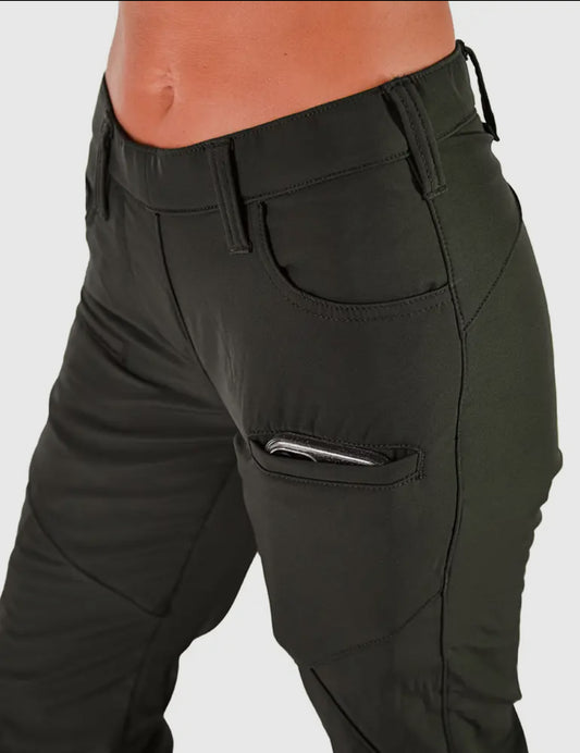 Cowgirl Tuff Co. Whph Olive Green Microfiber fleece-lined