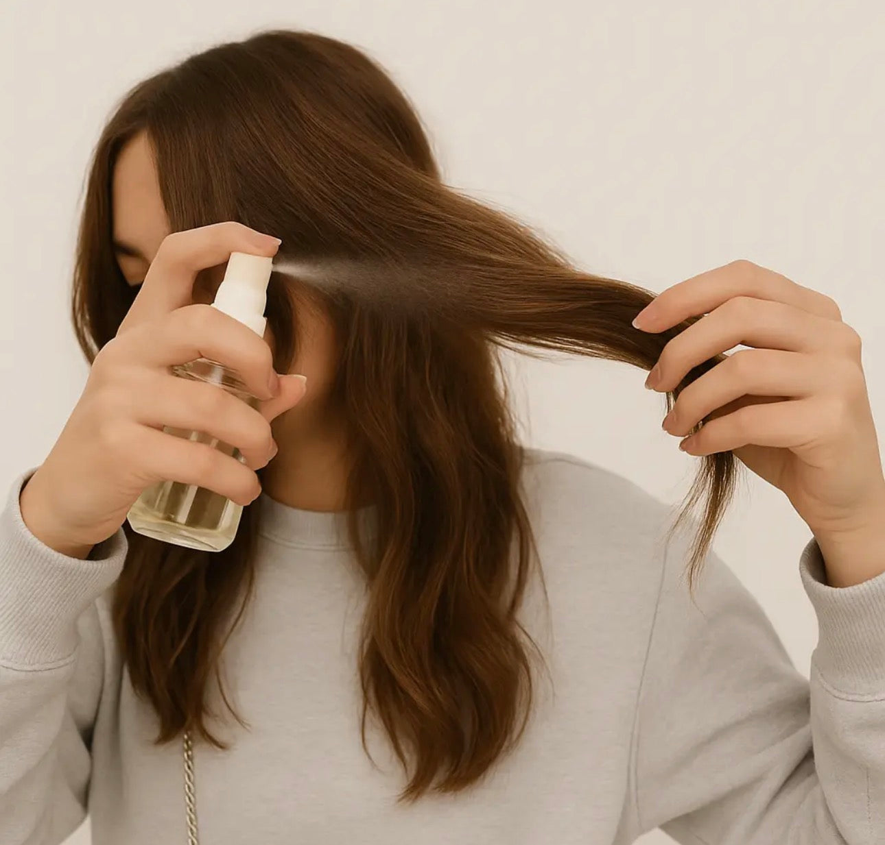 Hair Perfume Spray with Argan & Castor Oil - Long-Lasting Fragrance For Fresh, Shiny Hair - Lightweight, Non-Greasy Hair Mist - 3.4 Fl oz (Honeysuckle)