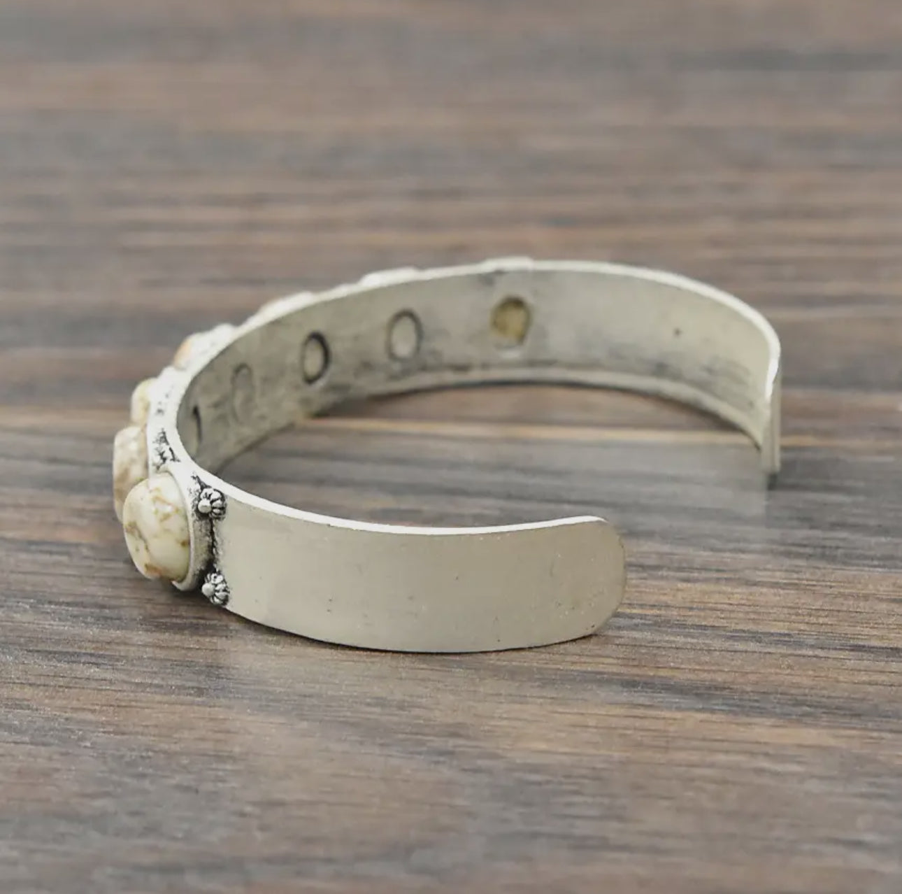 White Turquoise Cuff Bracelet