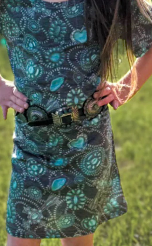 NAVAJO COUNTRY DRESS KIDS **sale was 25.00 NOW 17.00 All sale items are final & no returns on sale items.