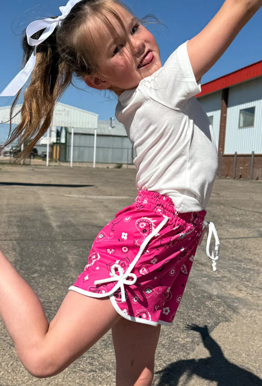 BANDANA BABE HOT PINK SHORTS KIDS ** SALE was 25.90 NOW 14.00 All sale items are final & no returns on sale items.