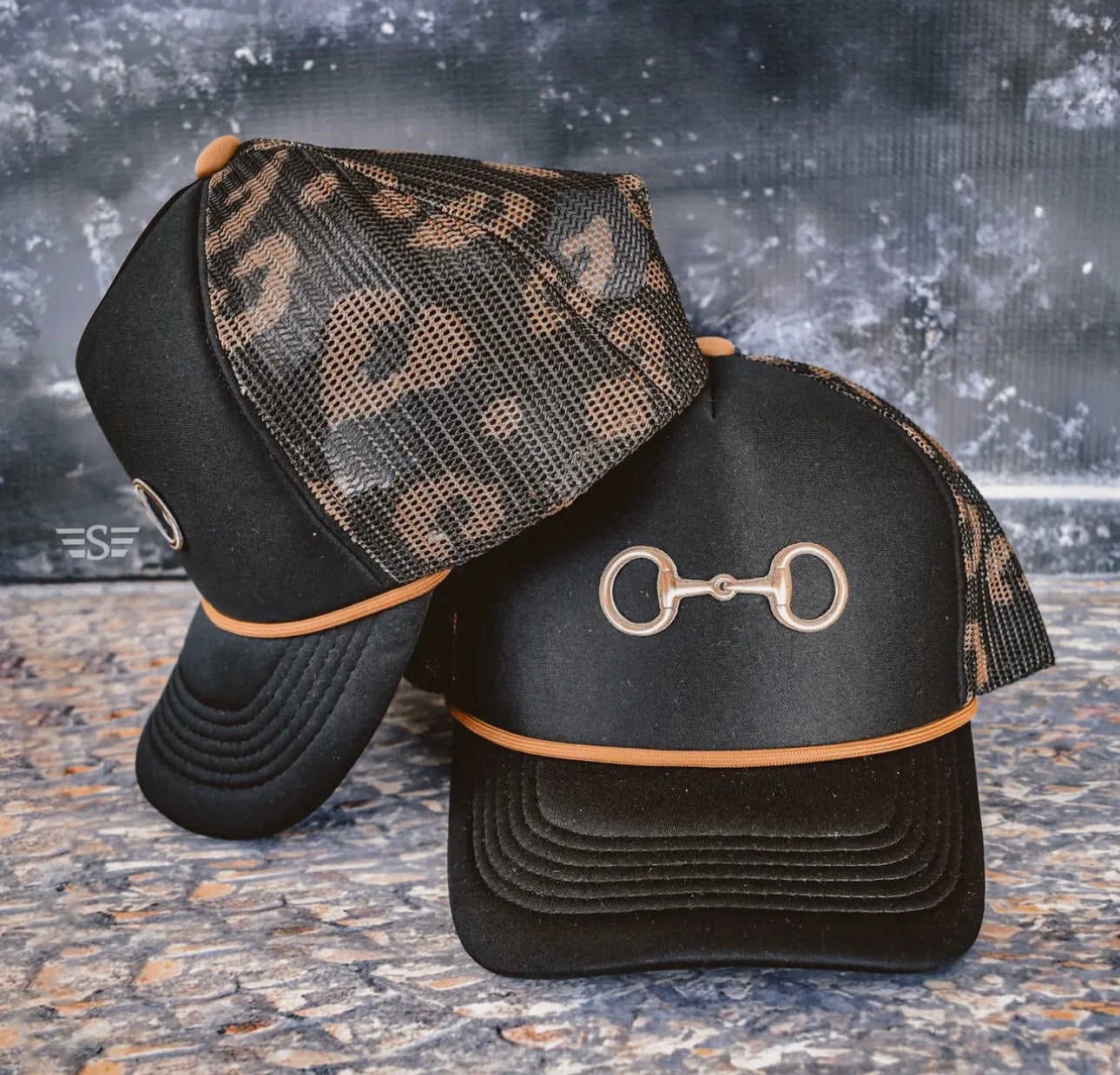 Snaffle Bit Completed Printed Mesh
Back Cap with pony tail hole. (Bit is a patch)