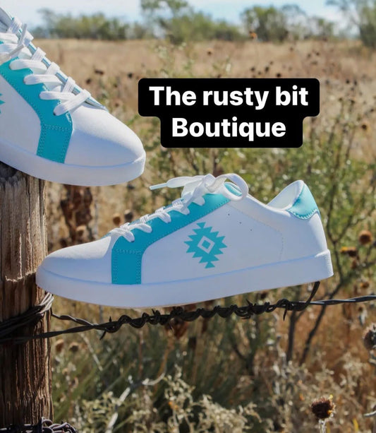 Aztec Sky Sneakers**SALE was 30.00 NOW 25.00. All sale are final.