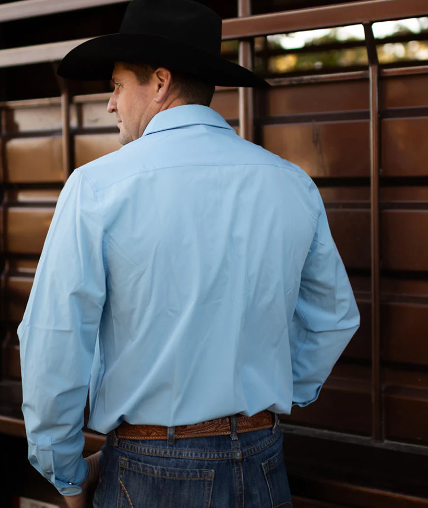 BABY BLUE MEN'S BREEZE PERFORMANCE SHIRT