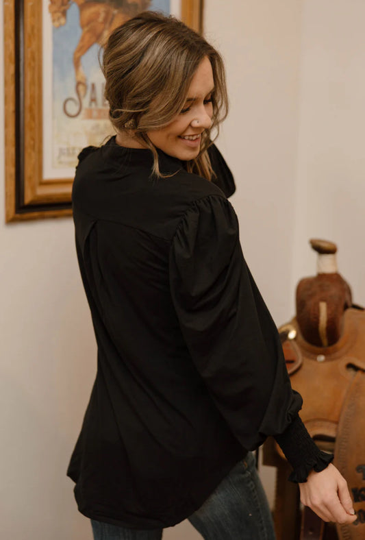 CANYON CALL TOP - BLACK