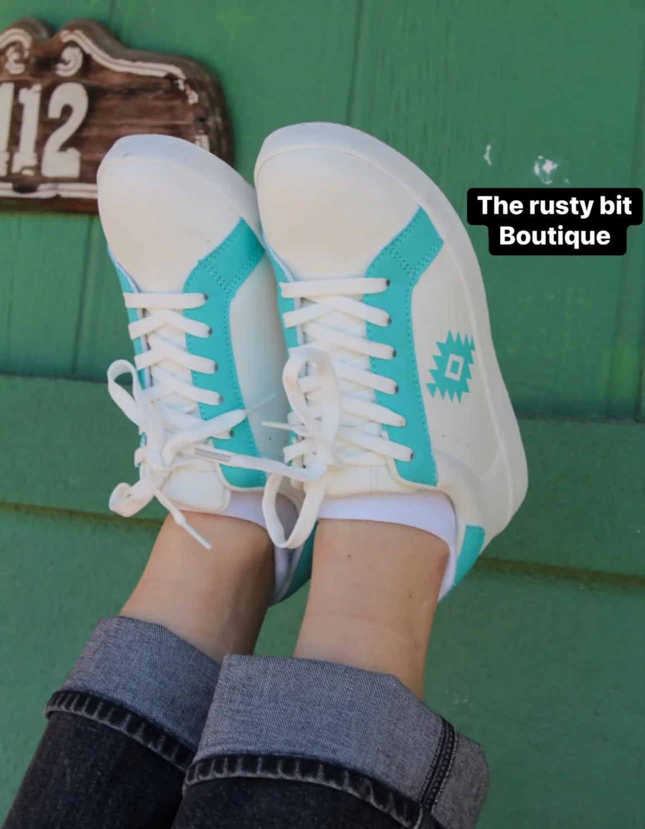 Aztec Sky Sneakers**SALE was 30.00 NOW 25.00. All sale are final.