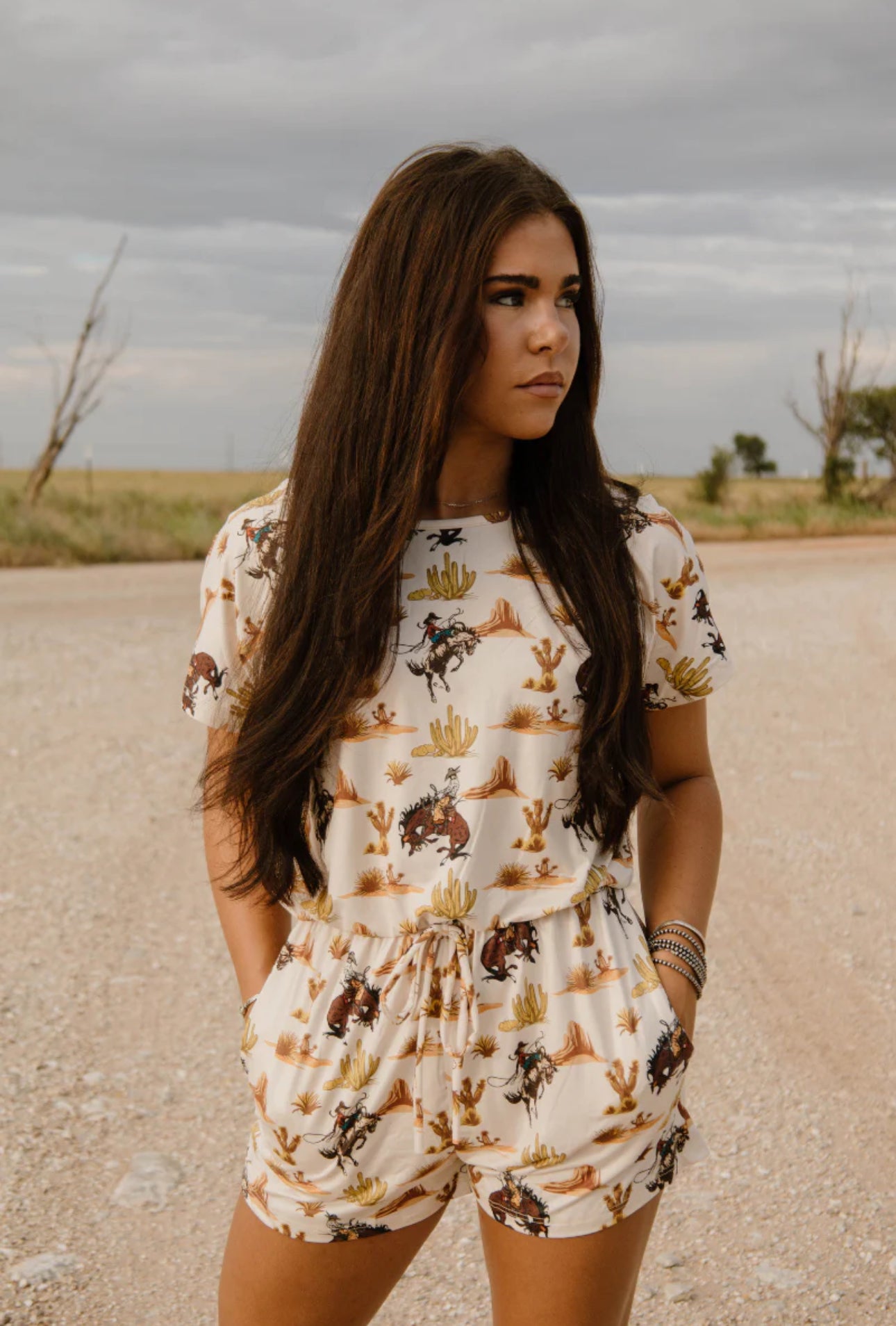 DOWN IN THE DESERT ROMPER