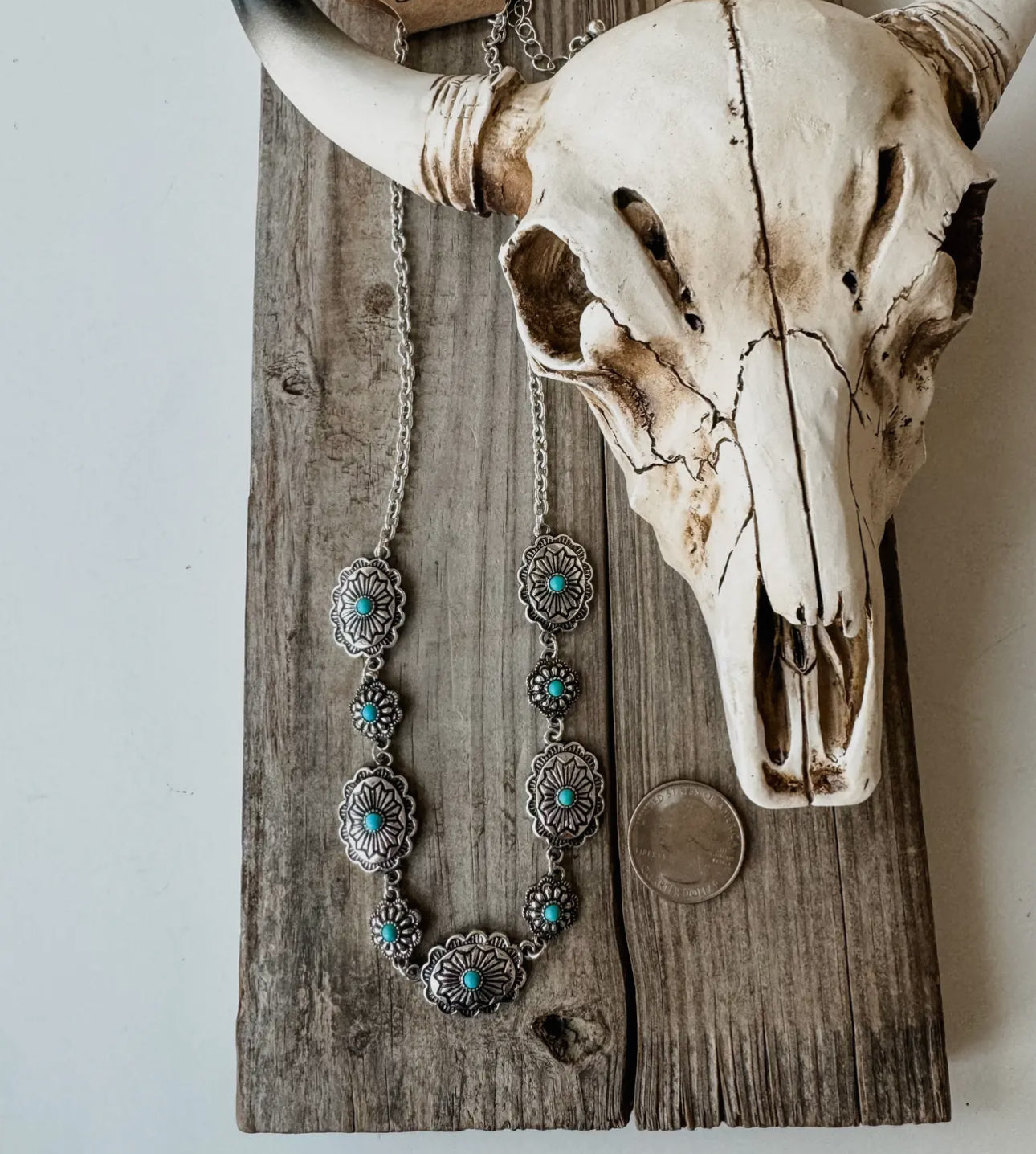 Western Conchos Link Necklace