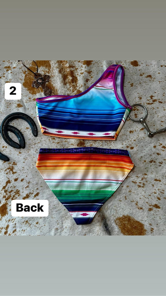 SERAPE TWO-PIECE
BATHING SUIT small