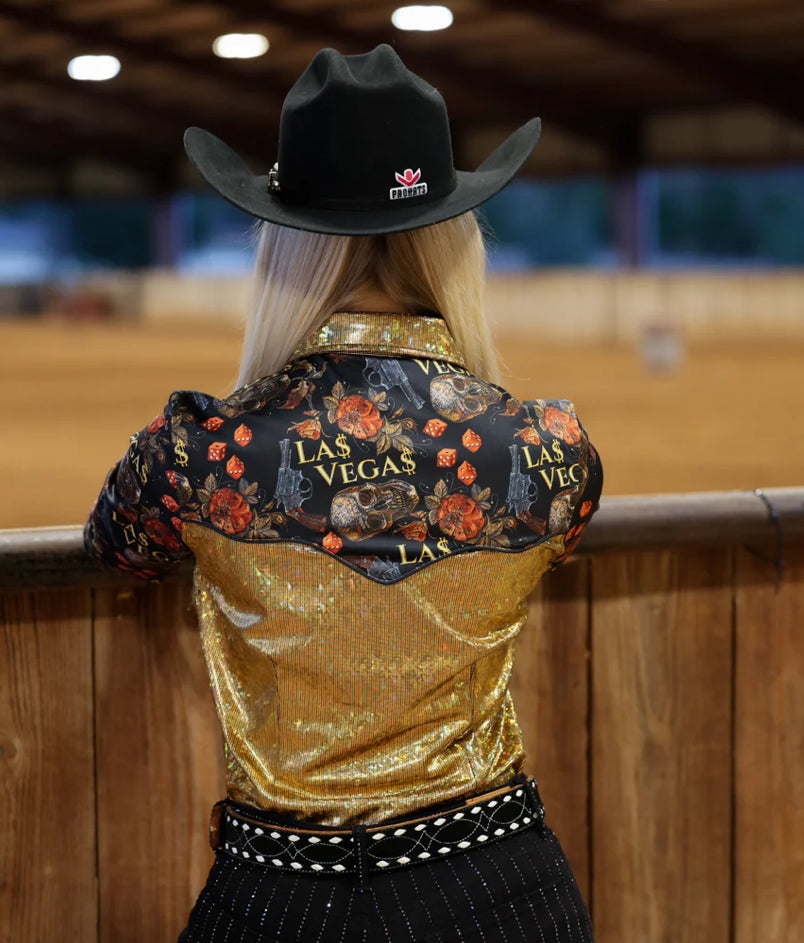 VEGAS HEAT SPARKLE
PERFORMANCE RODEO SHIRT