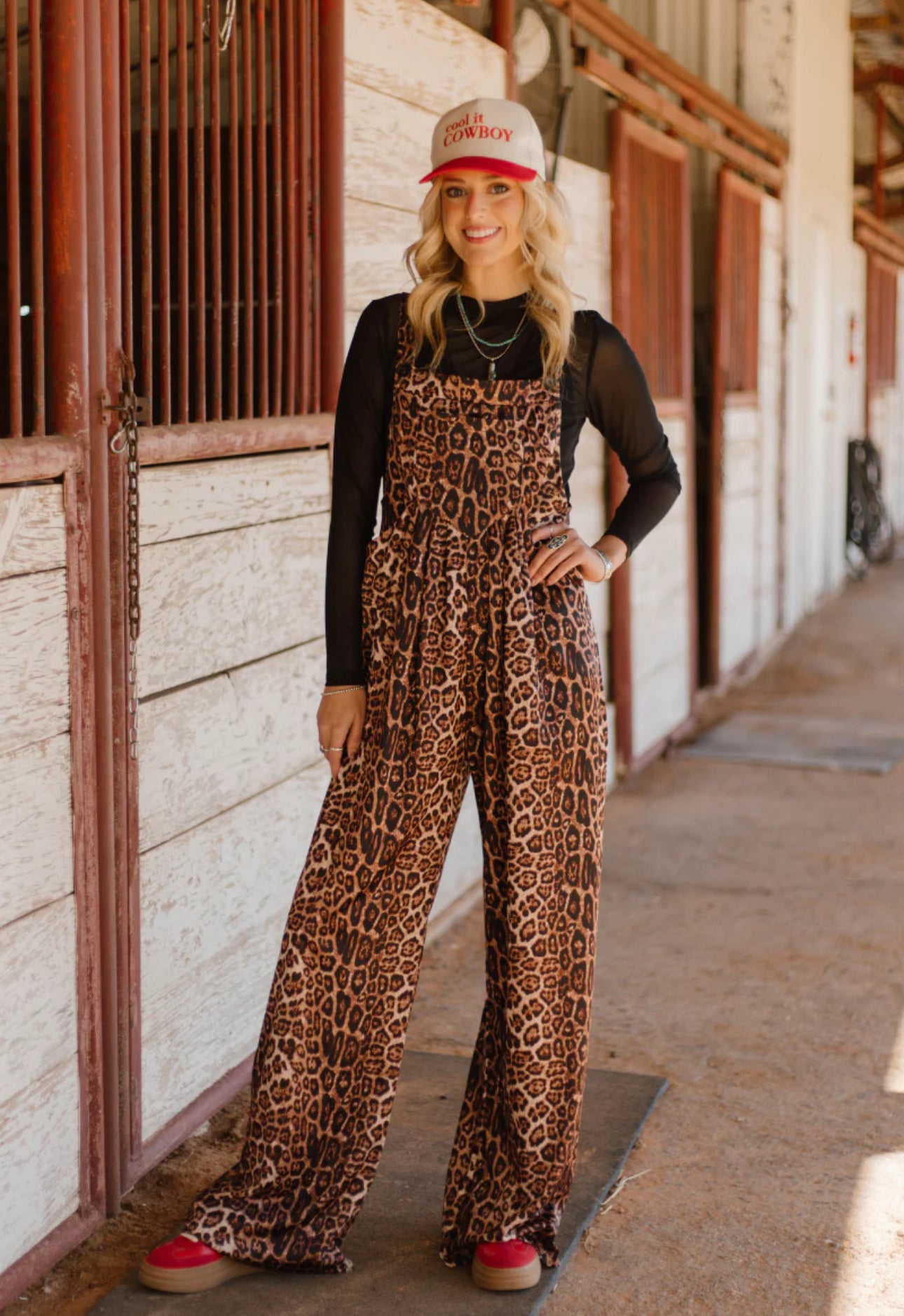 RANGE & ROAR JUMPSUIT. They a little oversized and *These have a raw hem and are able to be cut to your height* if they are too long.