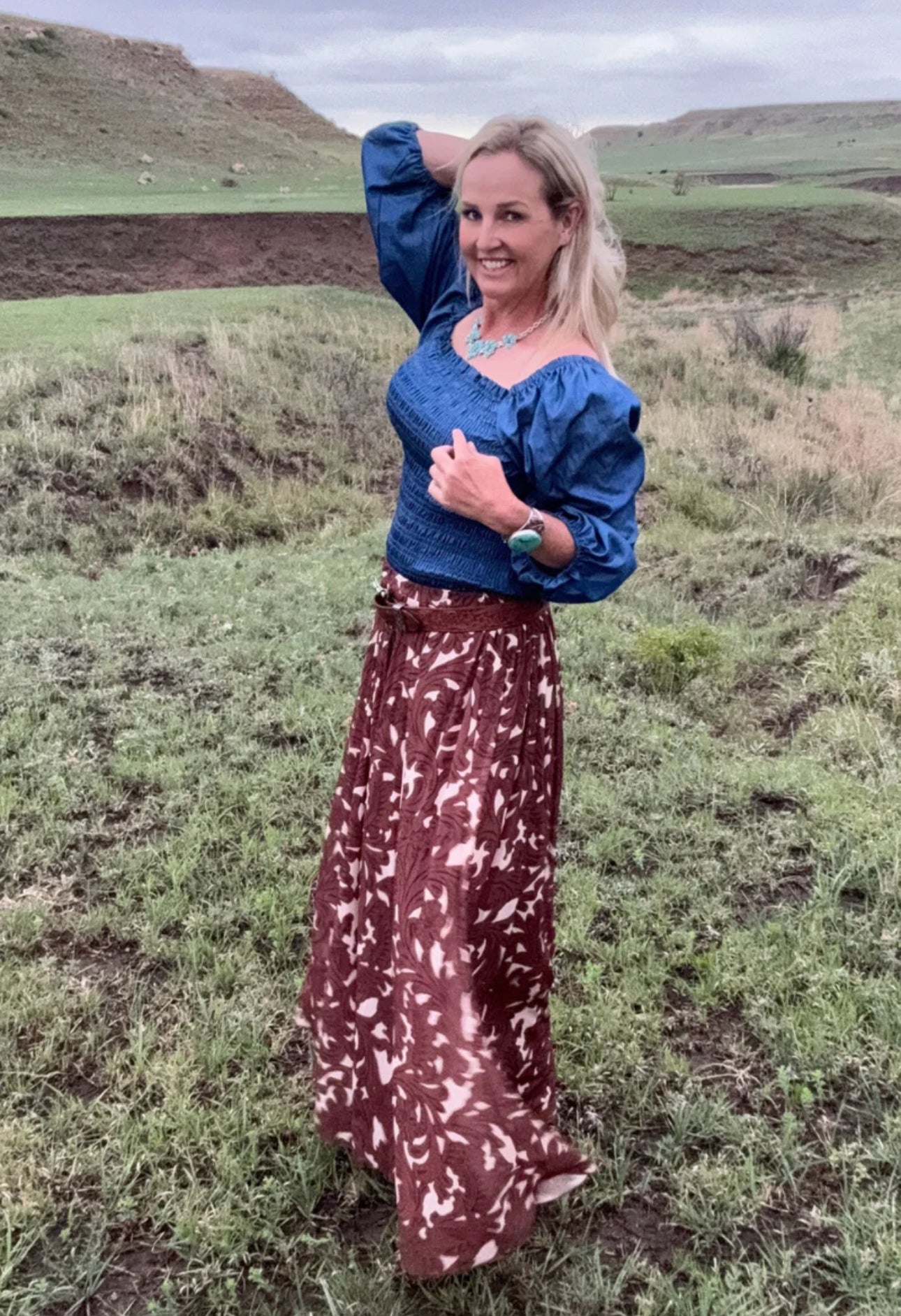 TOOLED IN PARADISE MAXI SKIRT **SALE was 45.00 NOW 35.00 All sale items are final & no returns on sale items.