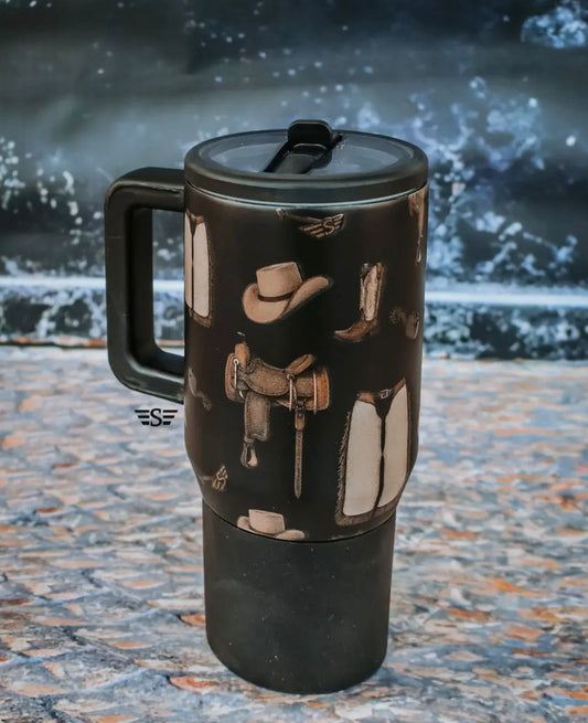 Classic Western Flip Top Tumbler 20oz