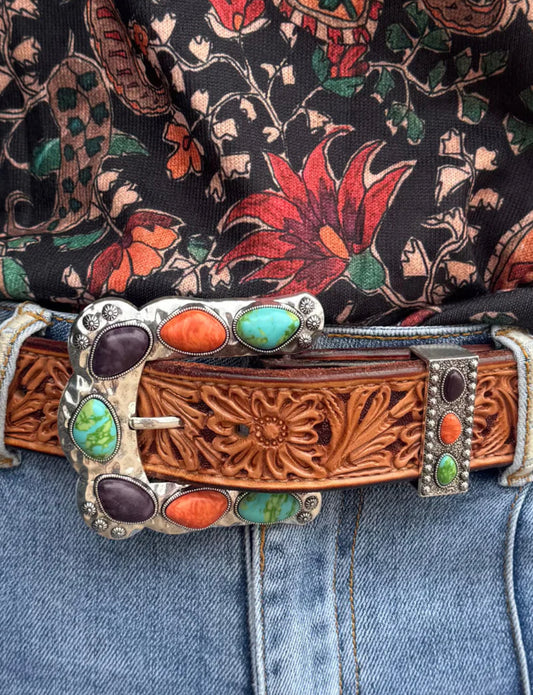 BUCKLE UP BELT BUCKLE MULTI COLOR