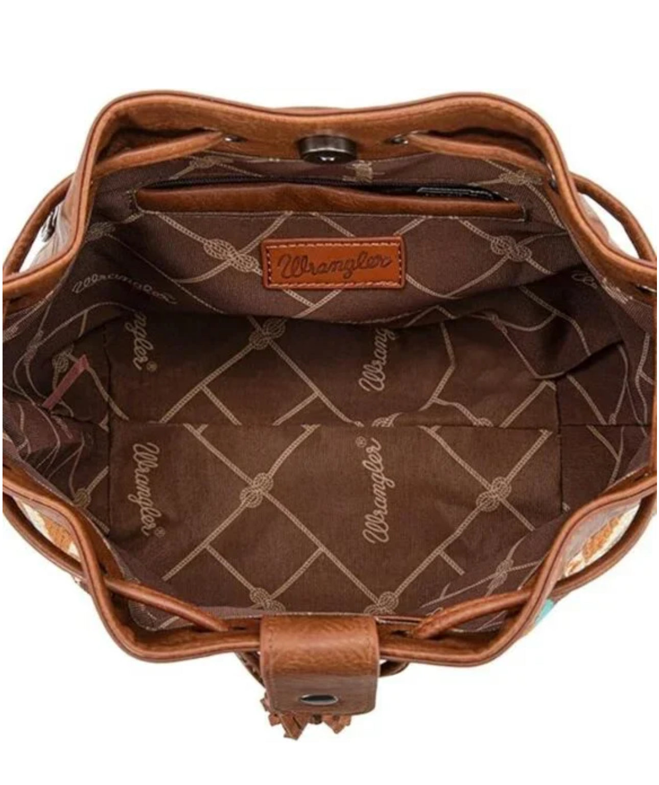 Wrangler Hobo Bags for Women Designer Aztec Bucket Purses Western Tapestry
