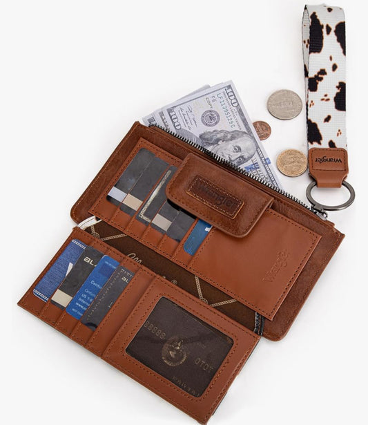 X Wrangler Cow Print Wallet for Women