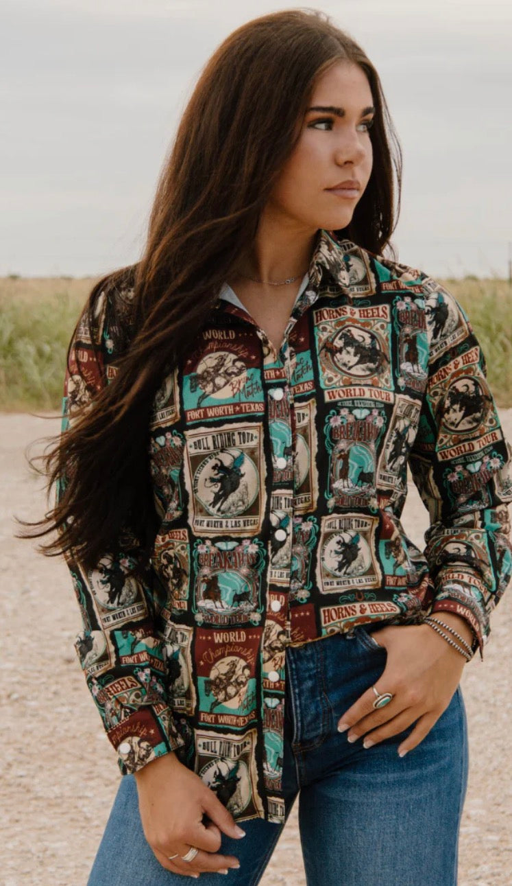 VINTAGE RODEO BUTTON UP