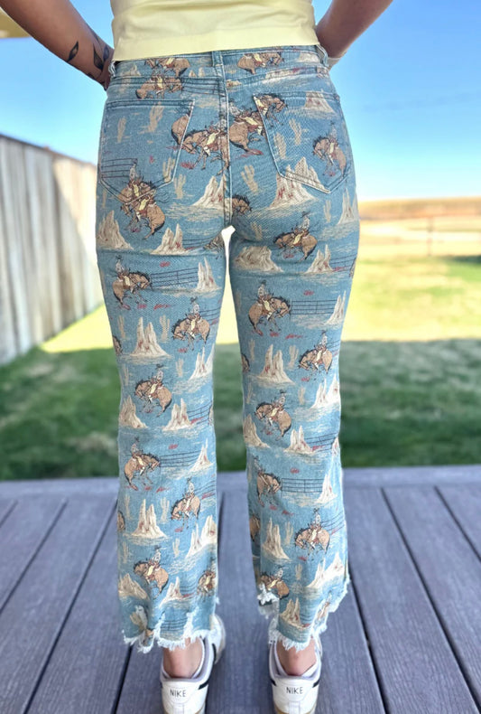 COWBOY CANYON JEANS.                 ** you may want to size down due to stretch **