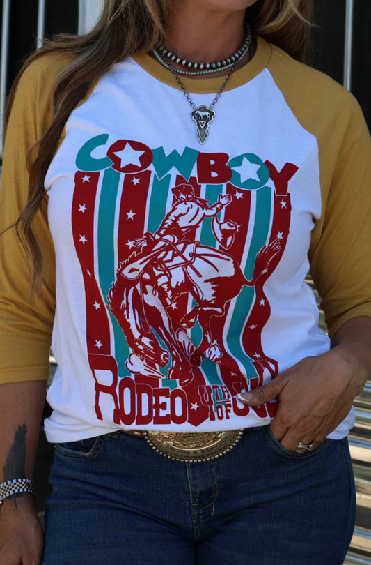 4TH OF JULY RODEO BASEBALL | TEE