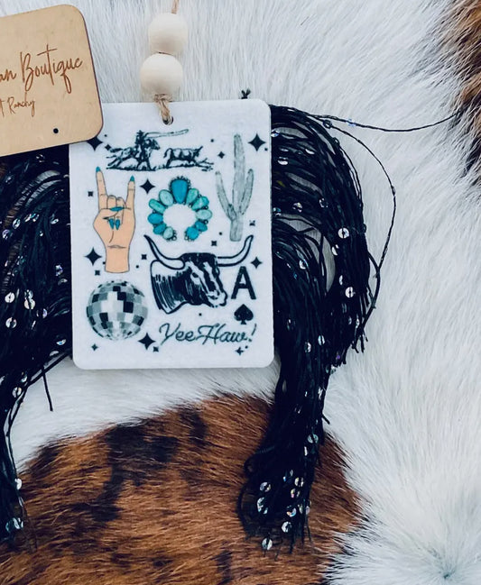 Yeehaw Fringe Freshie scent: sugar daddy