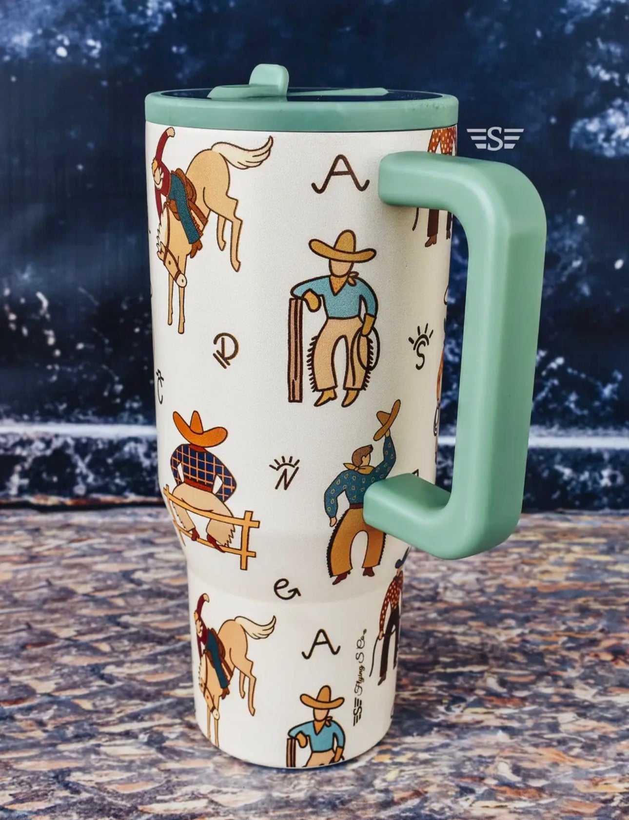 Life of A Cowboy Flip Lid Tumbler 32oz