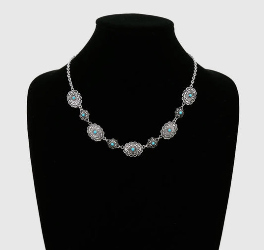 Western Conchos Link Necklace