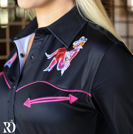 VEGAS VICKY PERFORMANCE RODEO SHIRT