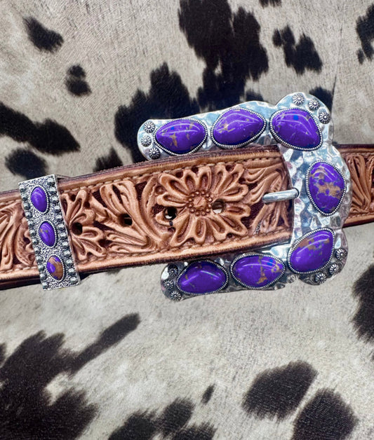 BUCKLE UP BELT BUCKLE PURPLE