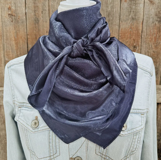 35X35" Navy Jacquard Wild Rag