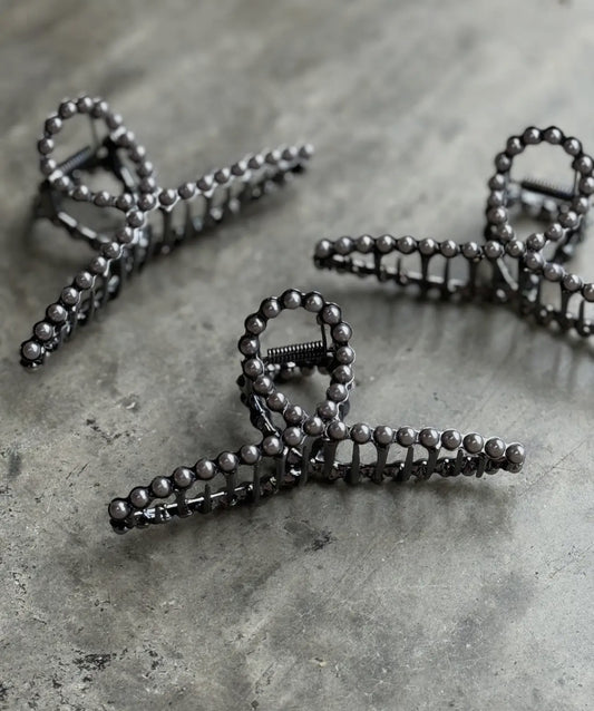 Faux Pearl Claw Hair Clip