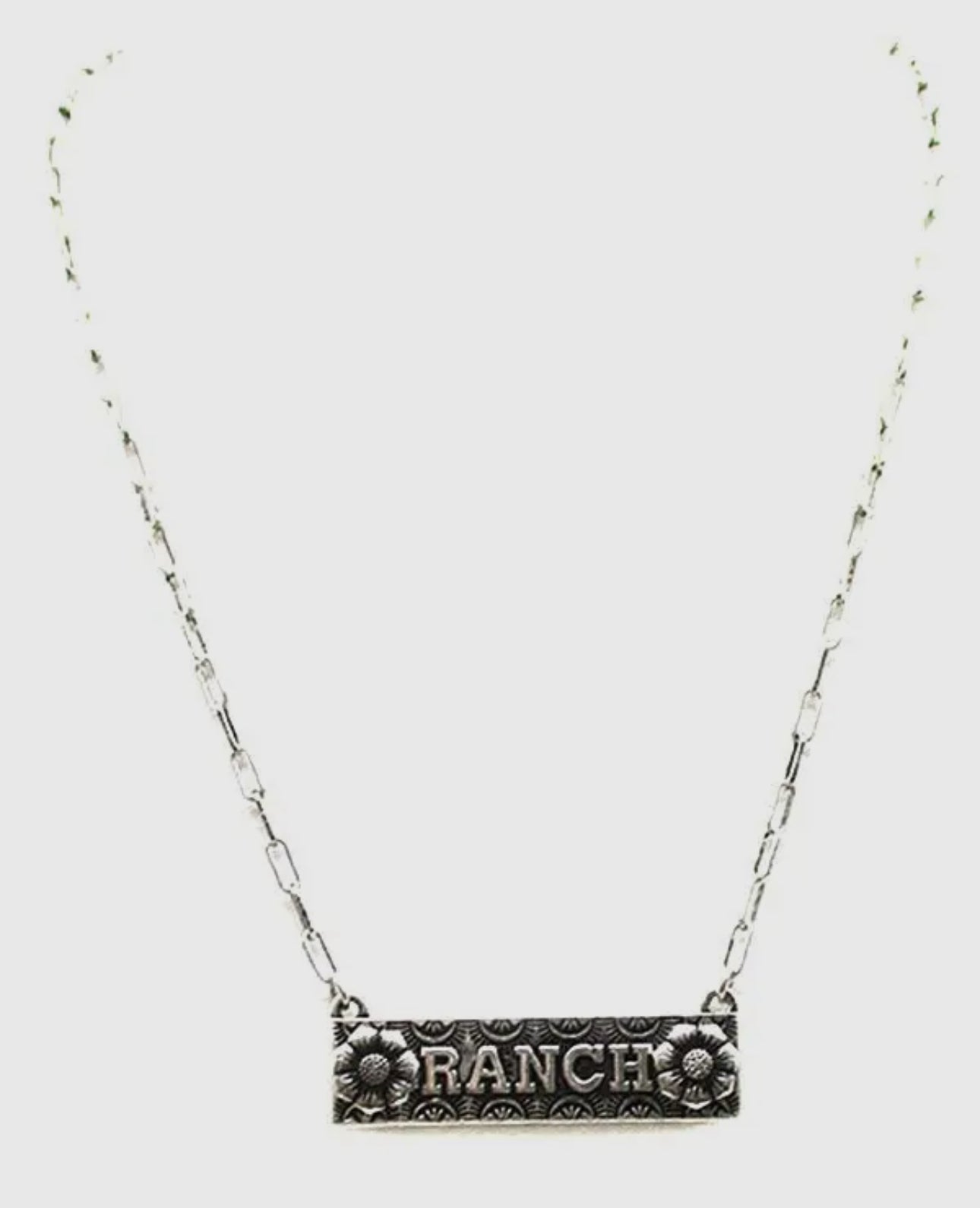 Western Ranch Flower Bar Necklace