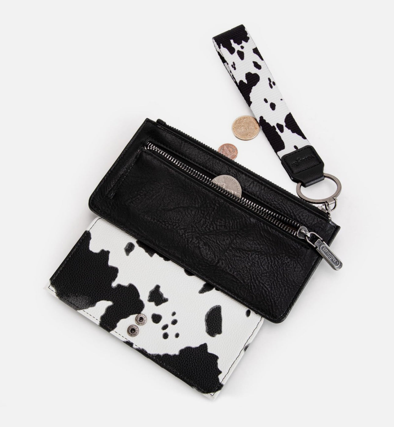 X Wrangler Cow Print Wallet for Women Ladies.