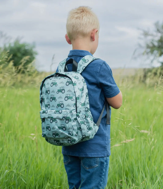 Afc Green Tractor Backpack(small 13"x 11.5" - Kids)