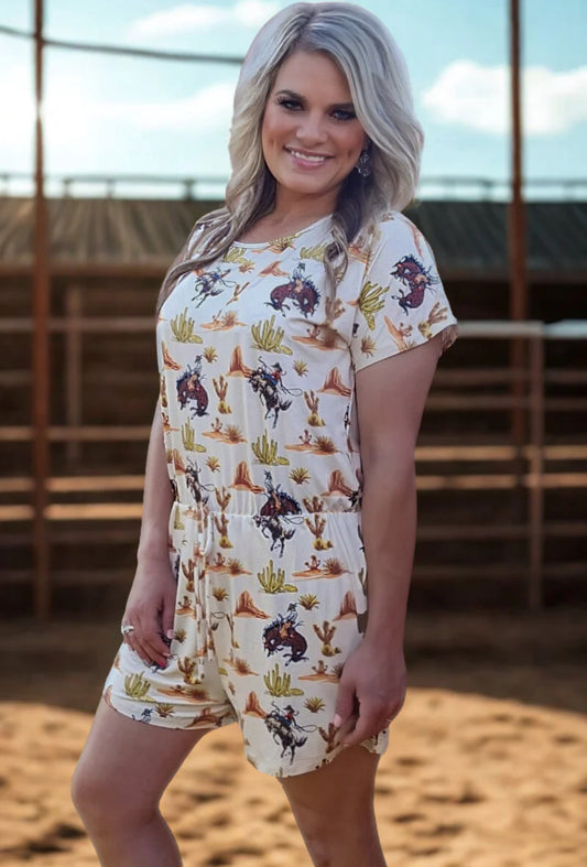 DOWN IN THE DESERT ROMPER