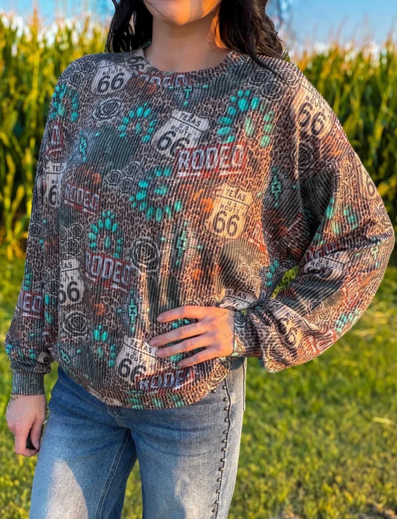 WILD ROUTE SWEATER TOP