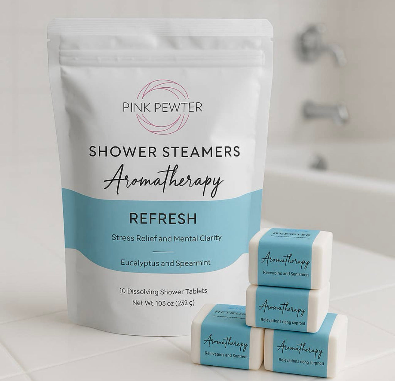 Premium Aromatherapy Shower Steamers with Pure Essential Oils (10pc)