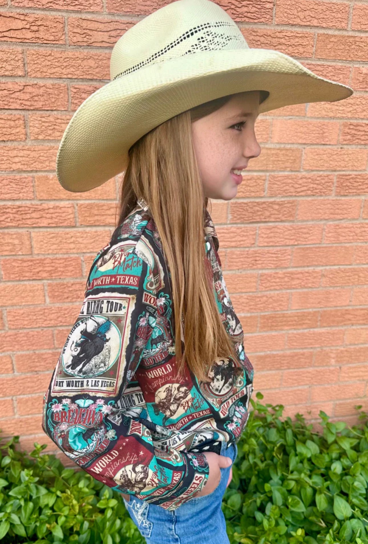 VINTAGE RODEO BUTTON UP KIDS