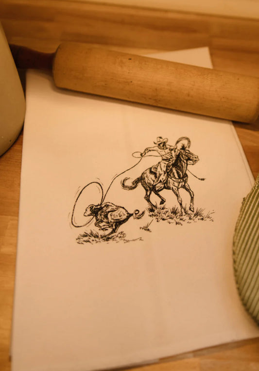 THE RANCHER COLLECTION TEA TOWELS (two towels included)
