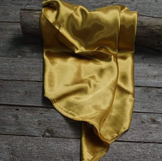 35X35" Solid Mustard Yellow Wild Rag
