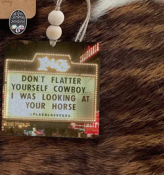 "Don't Flatter Yourself Cowboy, I Was Looking at Your Horse" freshie. **scent: Love Spell - flirty floral with lush cherry blossom and peach accents