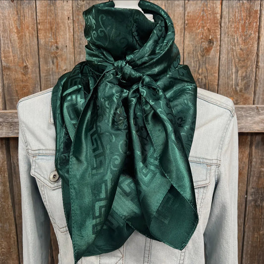42X42" Emerald Jacquard XI Wild Rag